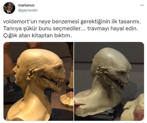 voldemort twitter – Harry Potter filminin orijinal Lord Voldemort tasarımı daha korkunçtu – 2025