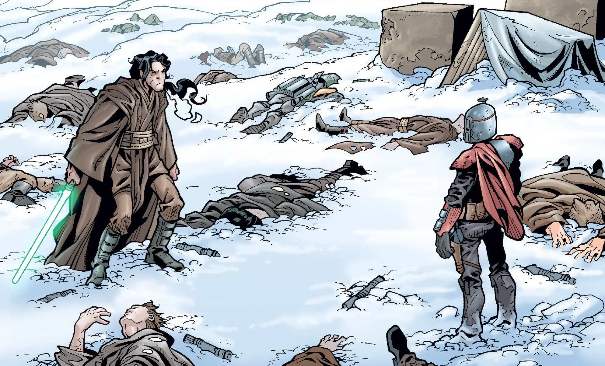 Star Wars Mandalorian vs Jedi