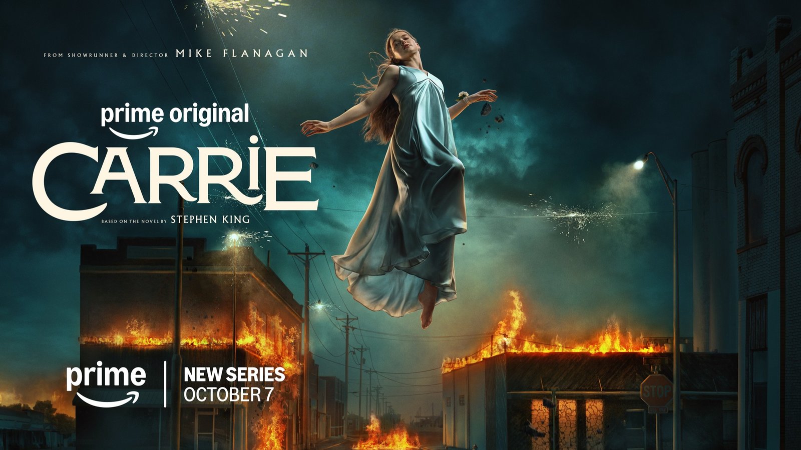 Carrie Prime Video dizisi Mike Flanagan resmi afiş tanıtım karesi
