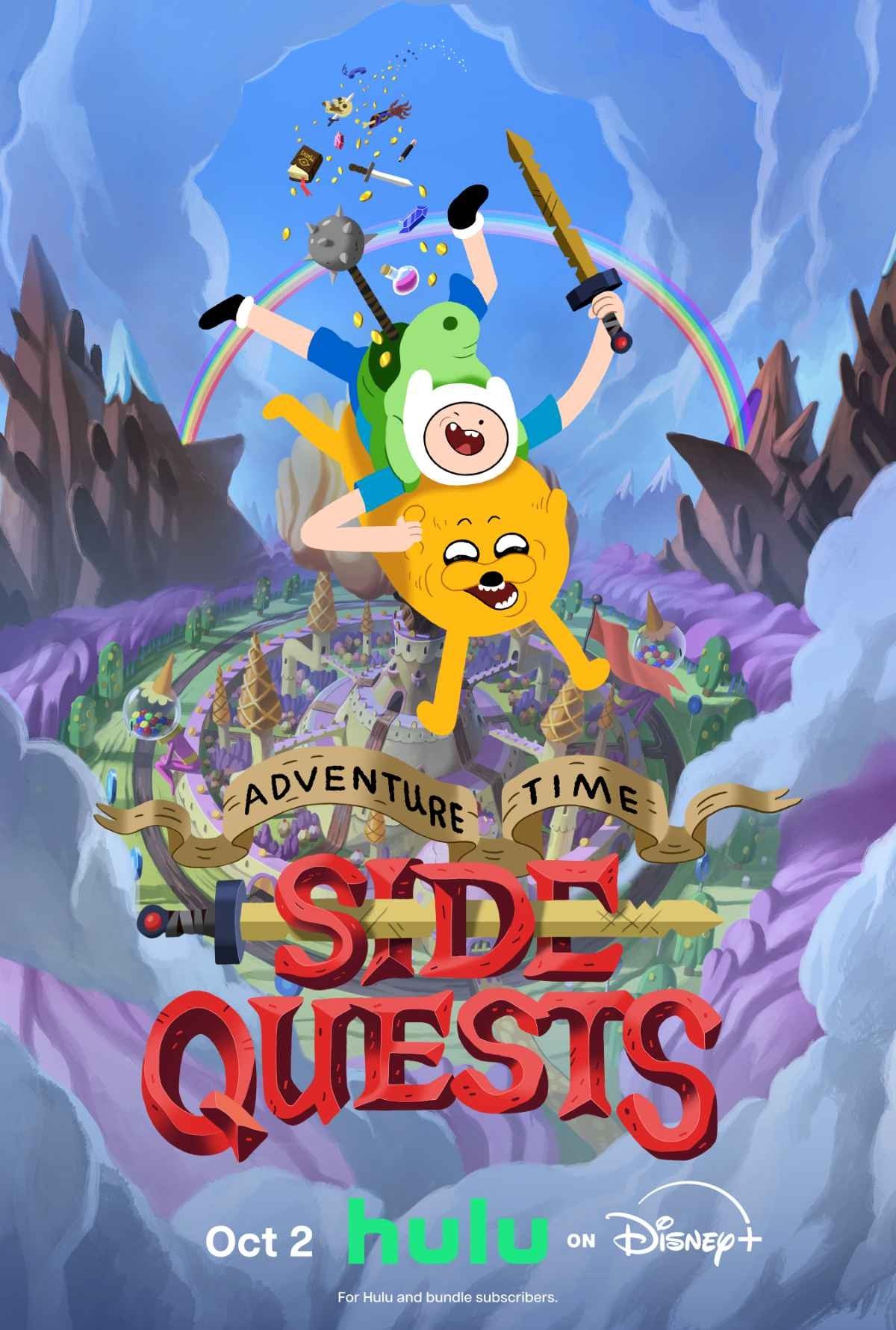 Adventure Time: Side Quests 2. sezon 2 Ekim’de Disney+’ta: 20 bölüm birden 2026 – 14 Adventure Time Side Quests 2. sezon resmi basın karesinden Finn ve Jake tanıtım görünümü