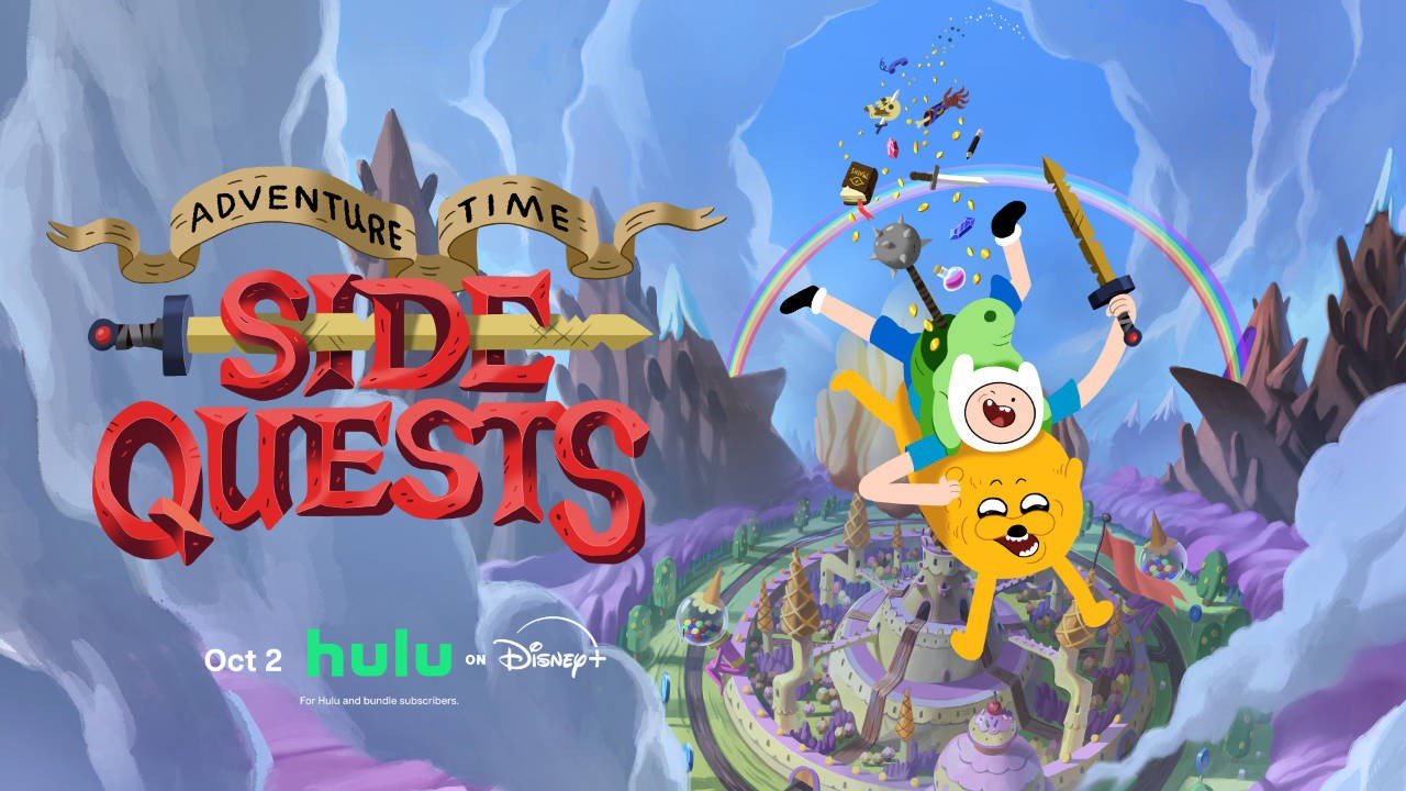 Adventure Time Side Quests 2. sezon Disney resmi key art ensemble tanıtım görseli
