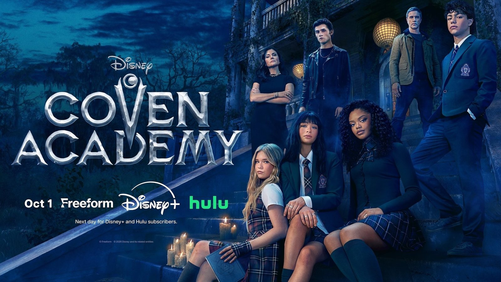 Coven Academy Disney resmi key art ensemble tanıtım görseli