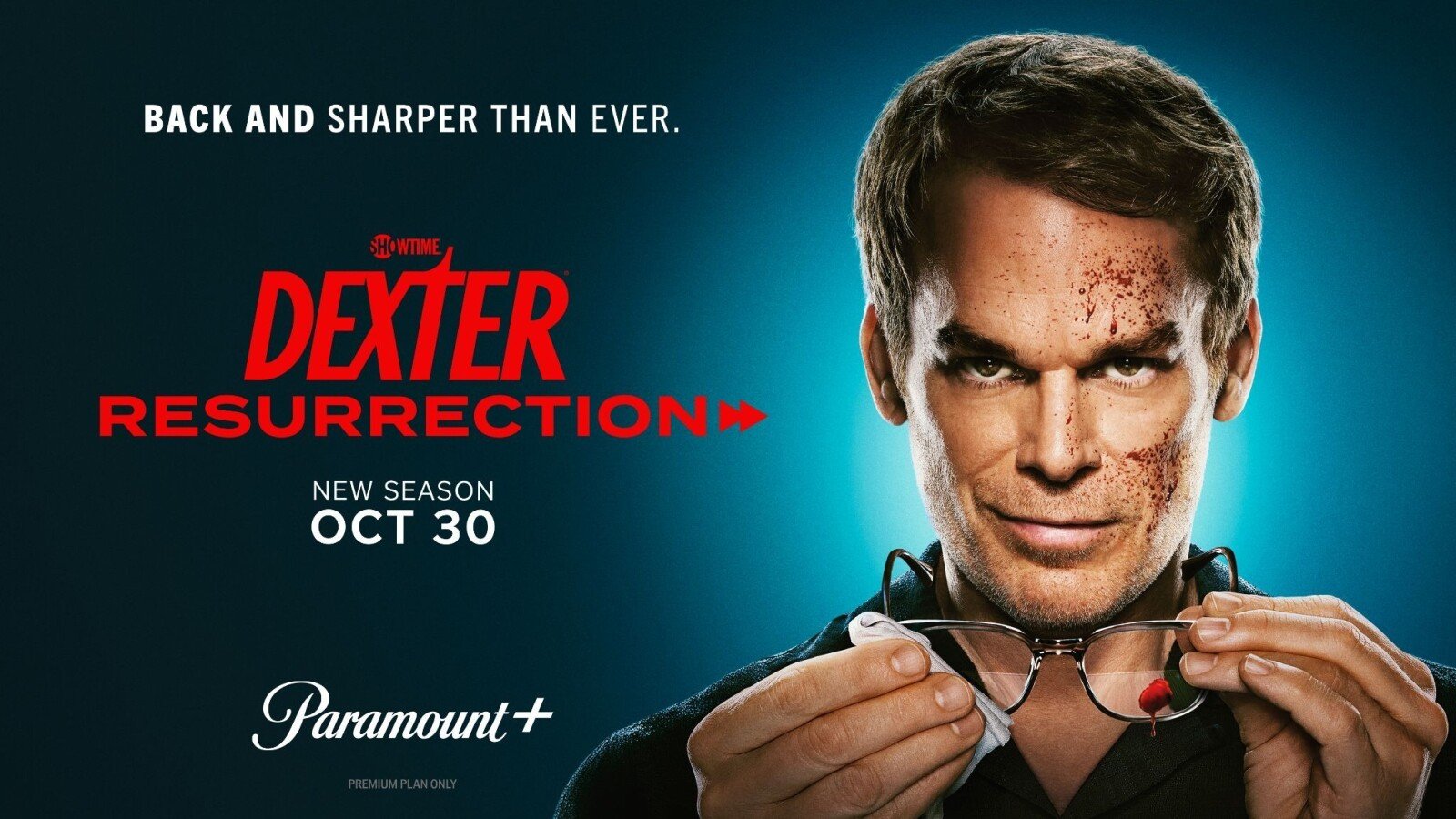 Dexter Resurrection 2. sezon Paramount Plus resmi key art tanıtım görseli