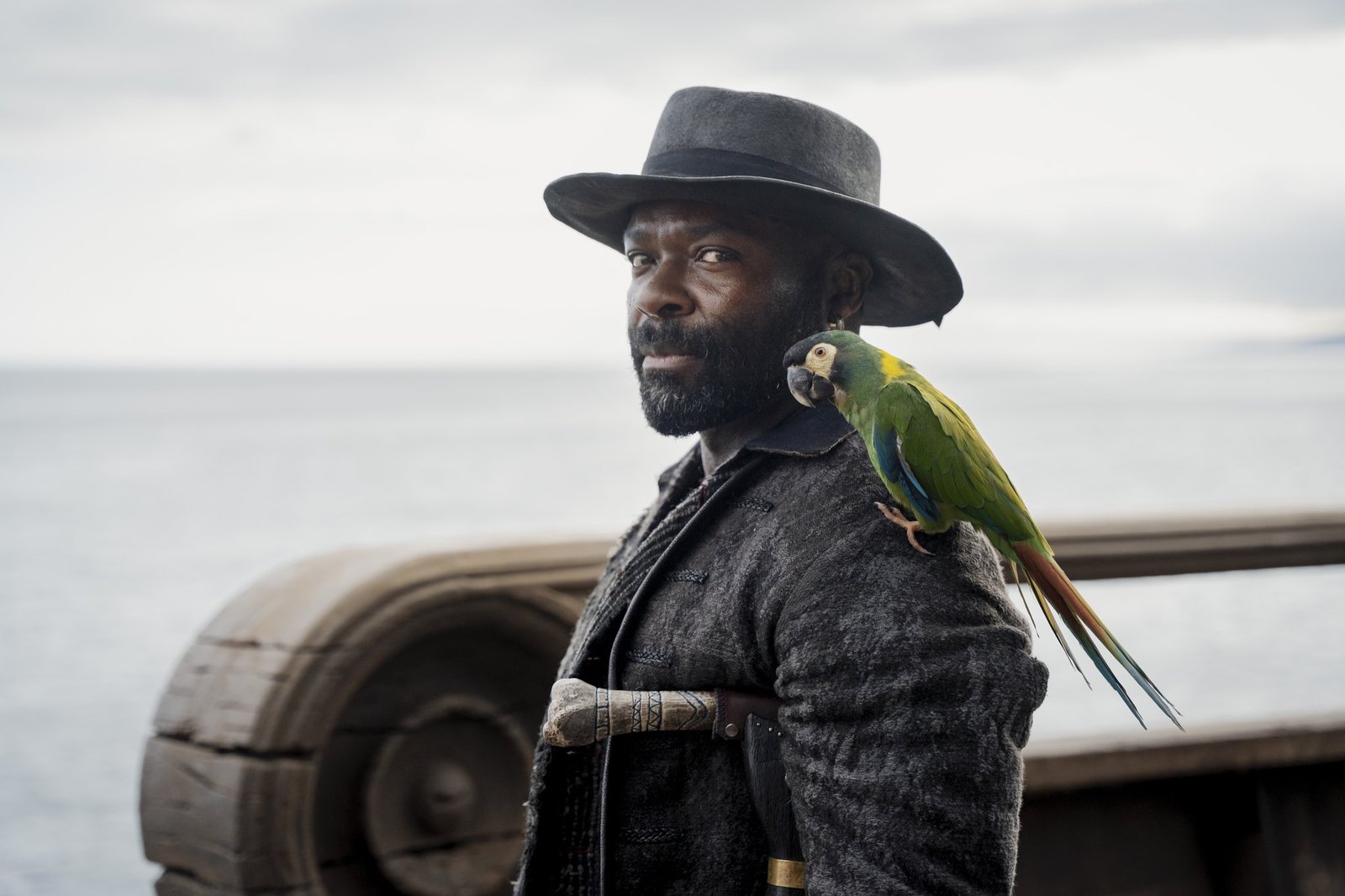 Treasure Island MGM Plus resmi karesinden David Oyelowo Long John Silver